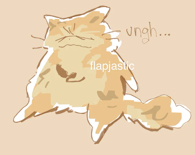 drew the cat of a girl i just met at a cafe today