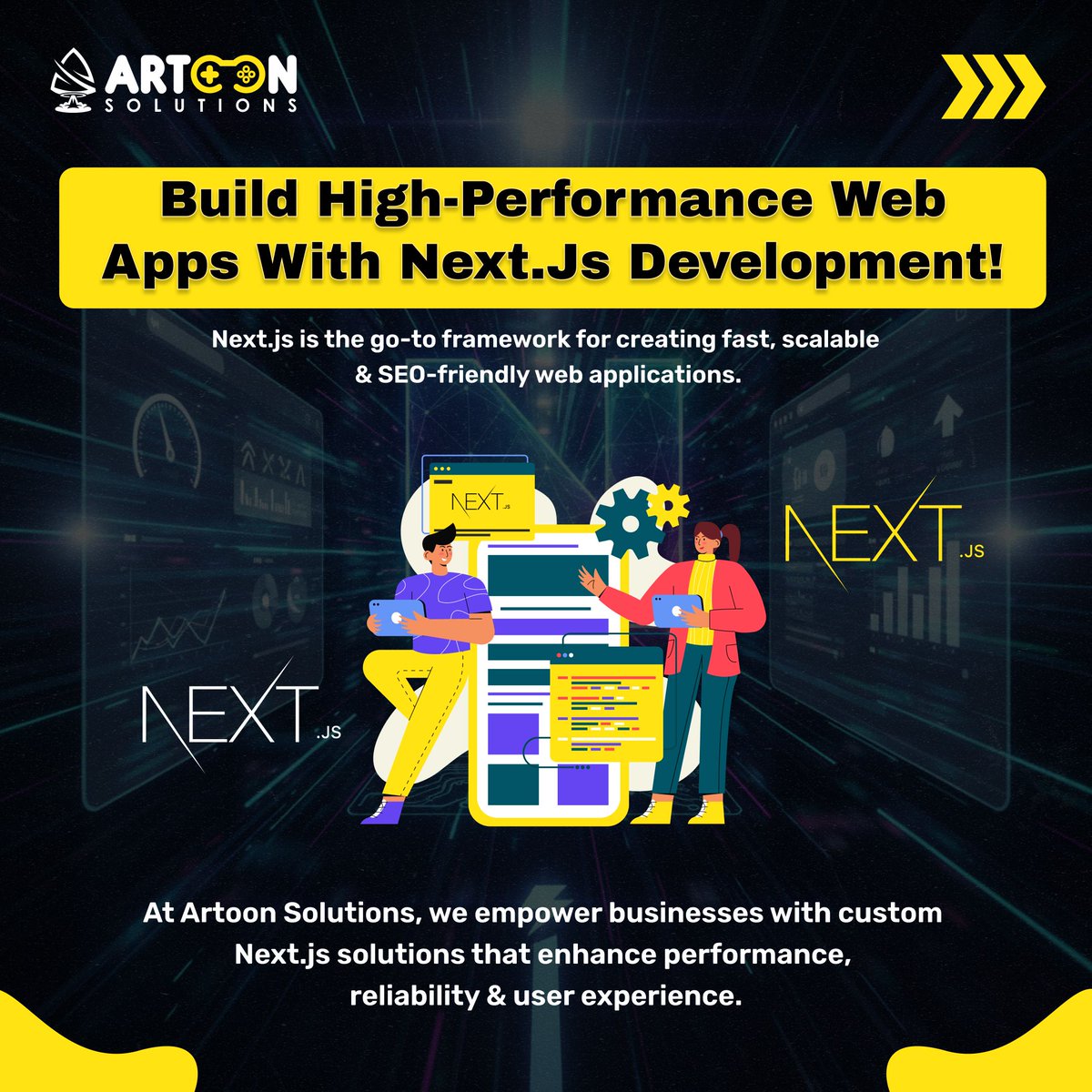 artoonsolutions's tweet image. ⚡ Next.js = Speed + SEO + Scalability
Build lightning-fast, high-performance web apps with Next.js.

At Artoon Solutions, we create SEO-friendly, scalable, and user-focused websites that deliver results.

🌐 artoonsolutions.com
#NextjsDevelopment #ArtoonSolutions @nextjs
