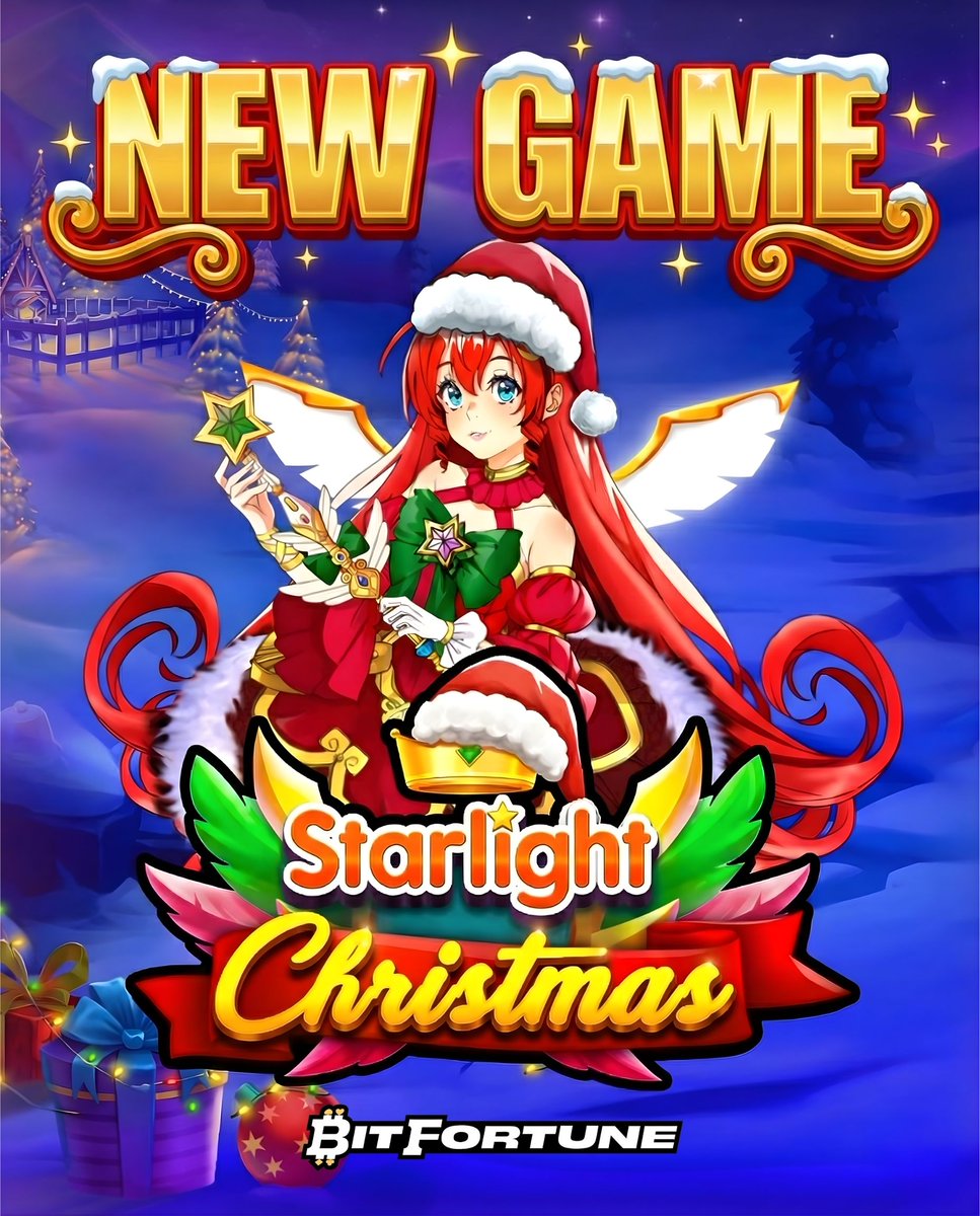 Starlight Christmas just dropped on Bitfortune! 

Get in the holiday mood and start spinning 🎰🎅