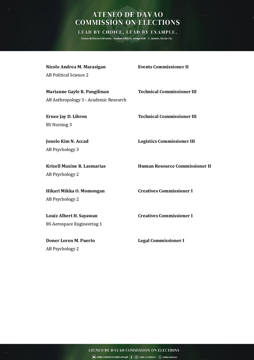 AdDU COMELEC tweet media