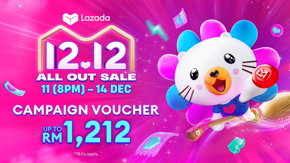 📢 All out 12.12 sale is coming for you soon.
Collect Vouchers here to claim all out savings.

🛒🛍️👇

s.lazada.com.my/s.G75UC?cc

#cindyrina #1212sale #ShopTillYouDrop #jomshopping