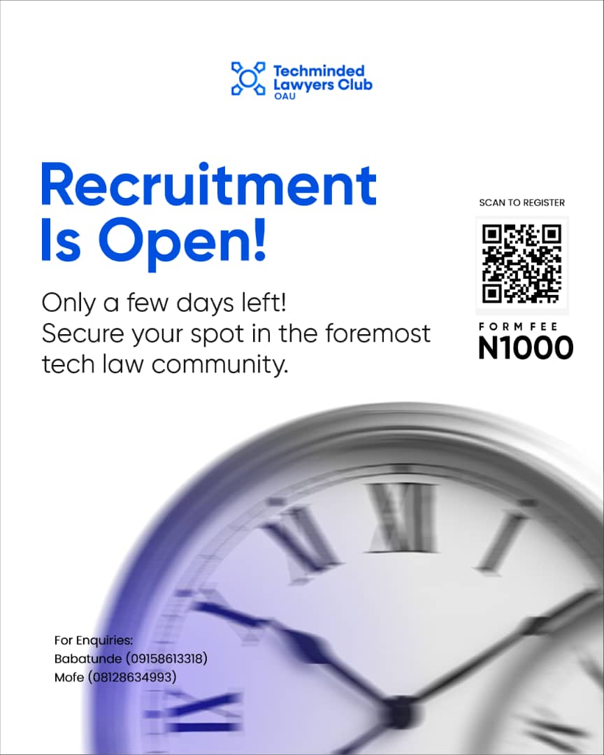 Techminded Lawyers Club, OAU tweet media