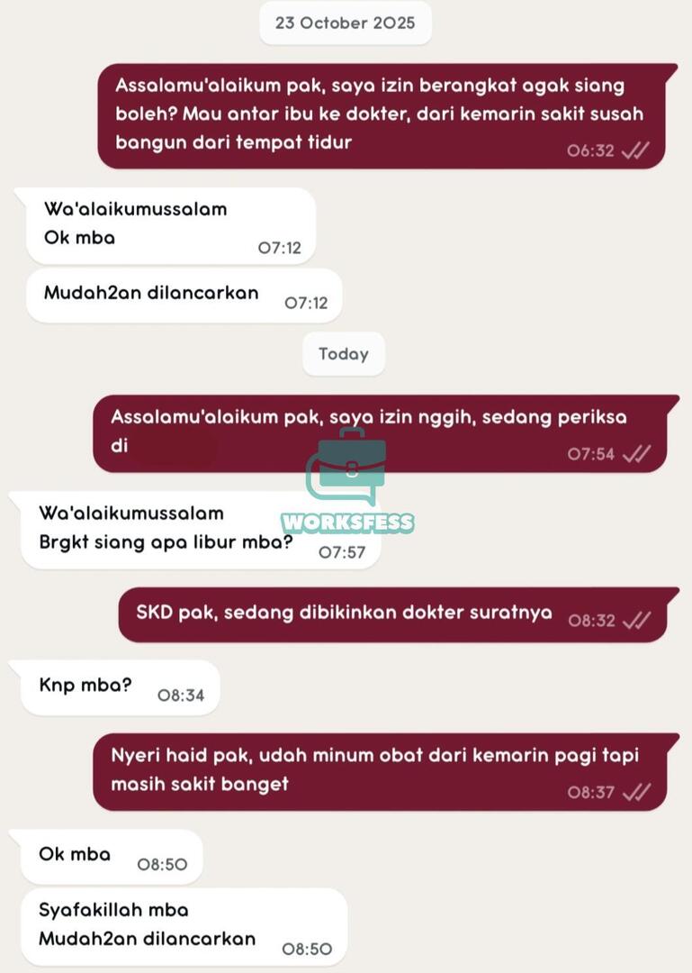 Kantorku ngga ada cuti haid tapi izin selalu dipermudah, ngga potong gaji, managernya baik pol. Sehat-sehat rekan kerja baik suka menolong, sukses selalu kantor yang memanusiakan karyawannya 🥹🫰🏼 yang masih cari work! semoga bulan depan sudah mendapatkan gaji ya🫶🏼