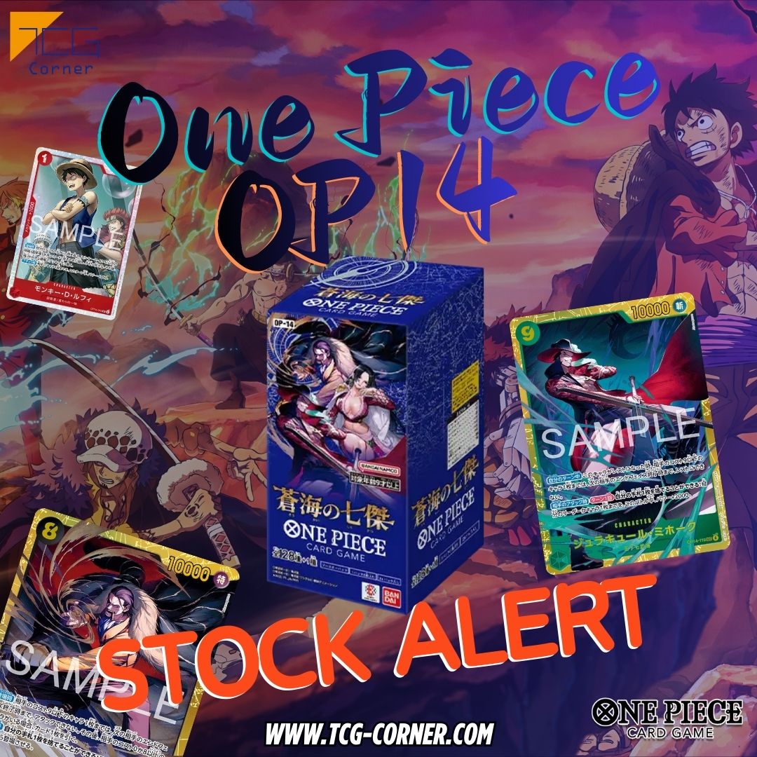 popyours Yo-Sea トレカ 【美品】 🫶STOCK ALERT: OP-14 The Azure Sea's Seven (Japanese) is FLYING