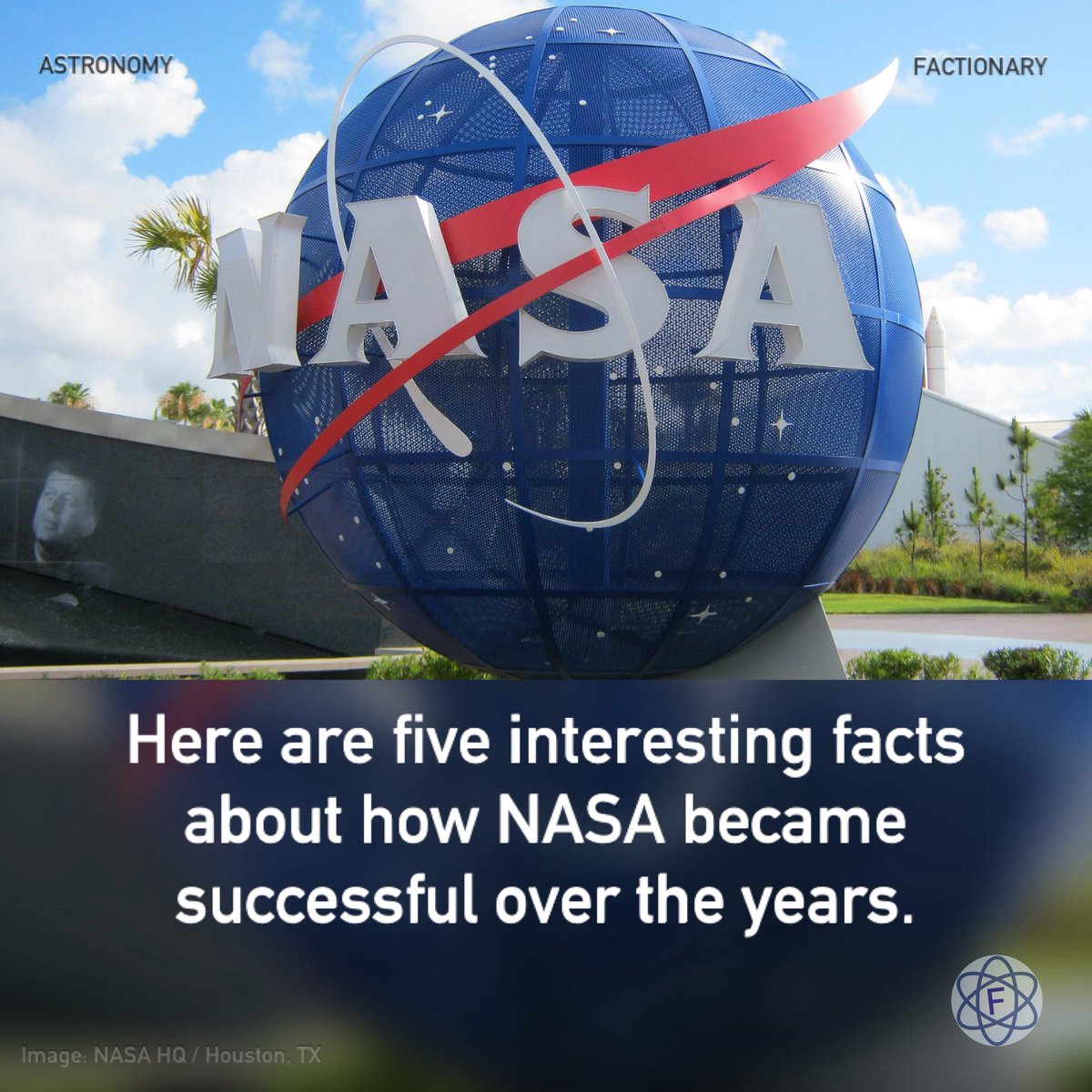 TFactionary's tweet image. Here are five interesting facts about how NASA became successful over the years.

Read more on The Factionary. Link 🔗 below.

#astronomy #nasa #nasajpl #creatorsearchinsights #Factionary