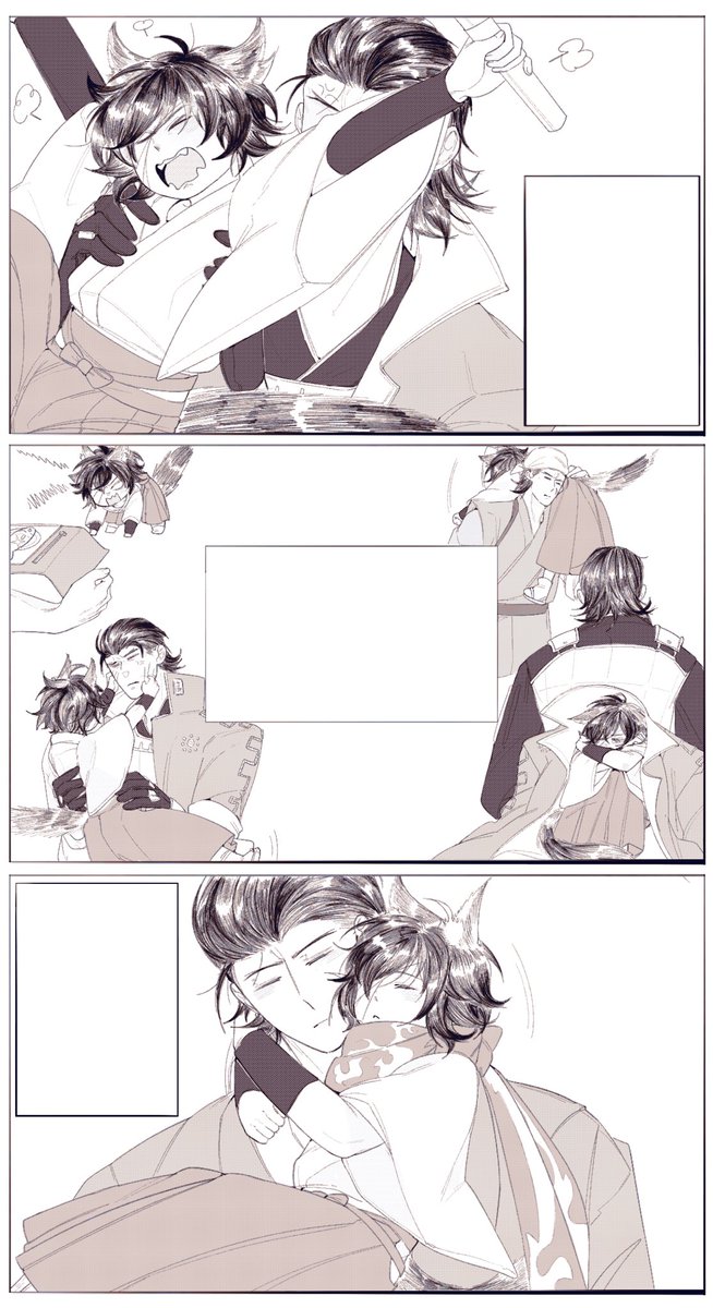 🍚以前もこのような小政を描いたことがある🐱