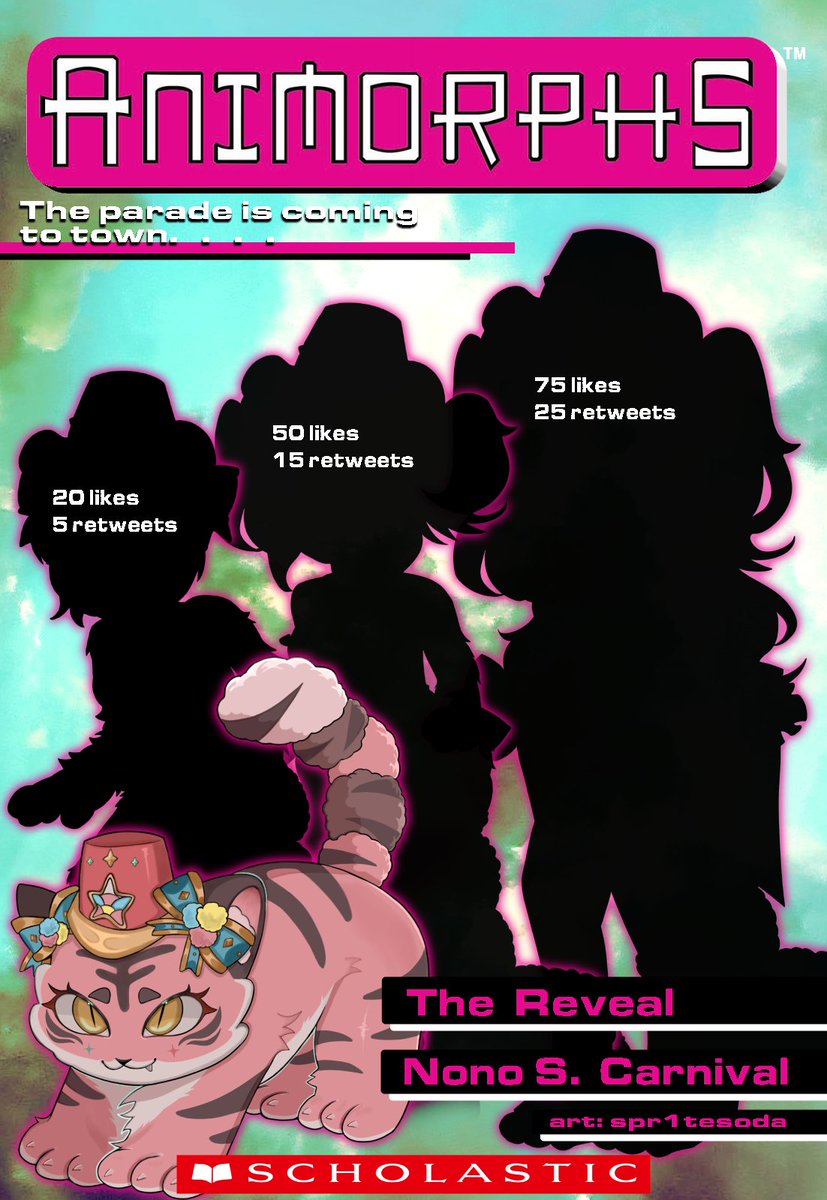 nonoscarnival's tweet image. ✨NEW BOOK RELEASE ✨

⤿ Animorphs: The Reveal is releasing on DECEMBER 13th, 1PM PST! 

Embark on a heart pounding journey of spreading hope in this thrilling new adventure novel, starring our whimsical protagonist NONO NOELLE! While we begin our countdown to the debut date,…