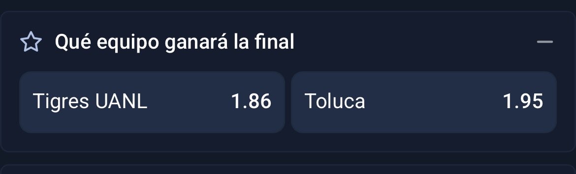 Tigres como favorito a campeón 🤔