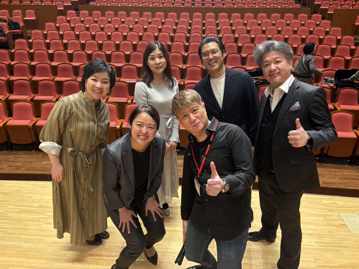 お陰様で、小江戸川越第九、終演いたしました！明るく、楽しく演奏される皆様に元気を頂き、素敵な共演者に恵まれ、改めて、この仕事をしていて良かった！と思える2日間でした😊ありがとうございました🥰