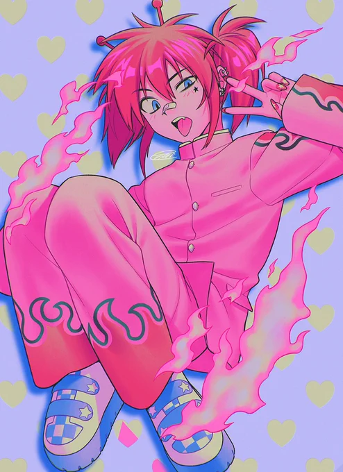 #一次創作祭り冬の陣2025 カラフル!ポップ!レトロ!な創作してます
