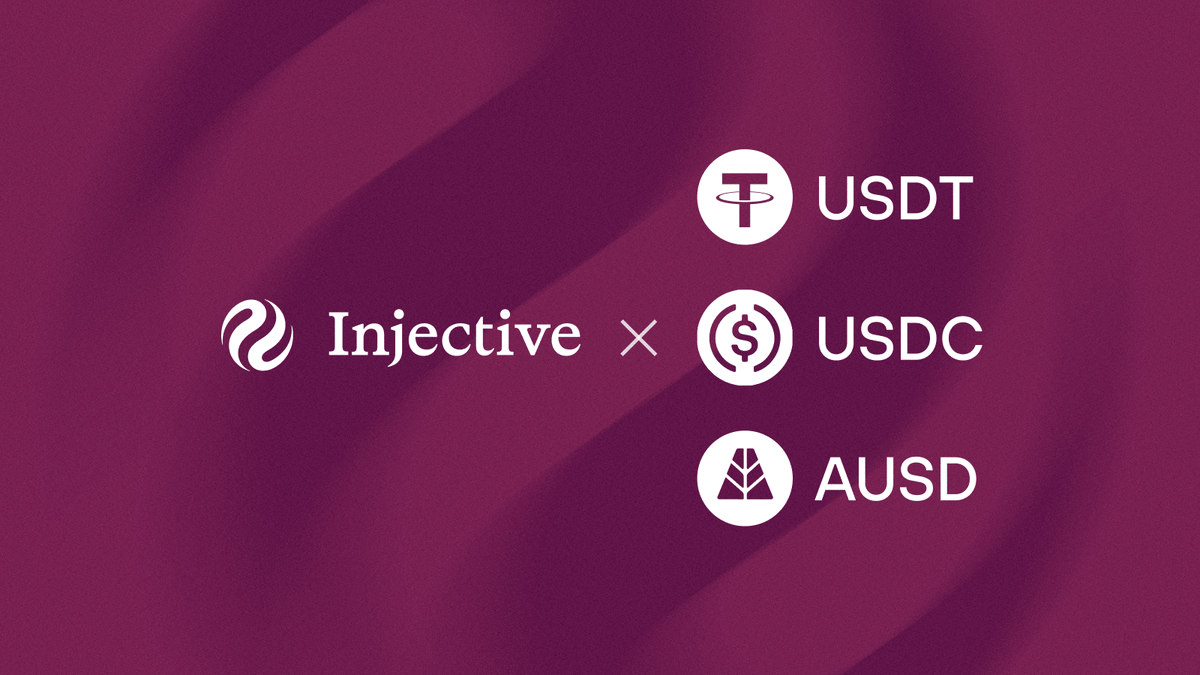 Injective 上的稳定币是资金流动的途径。 立即加入MultiVM 生态系统，体验来自链上金融领域中，最值得信赖的稳定币。 $USDC -->  @USDC $USDT --> @tether $AUSD --> @withAUSD