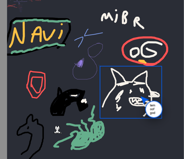 ripper7111's tweet image. guess the CS teams (me and tem drew these from memory 😭)