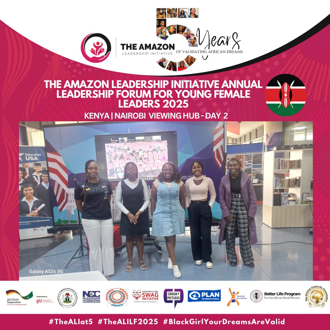 #Kenya Viewing Hub at American Space in Upper hill, Nairobi.
<a href="/TheALIorg/">The Amazon Leadership Initiative (TheALI)</a> Young Female Leaders from CEND PANYFL Caucus joined virtually during day 1 and 2 of TheALI Annual Leadership Forum 2025
#BlackGirlYourDreamsAreValid #TheALILF2025 #TheALIat5