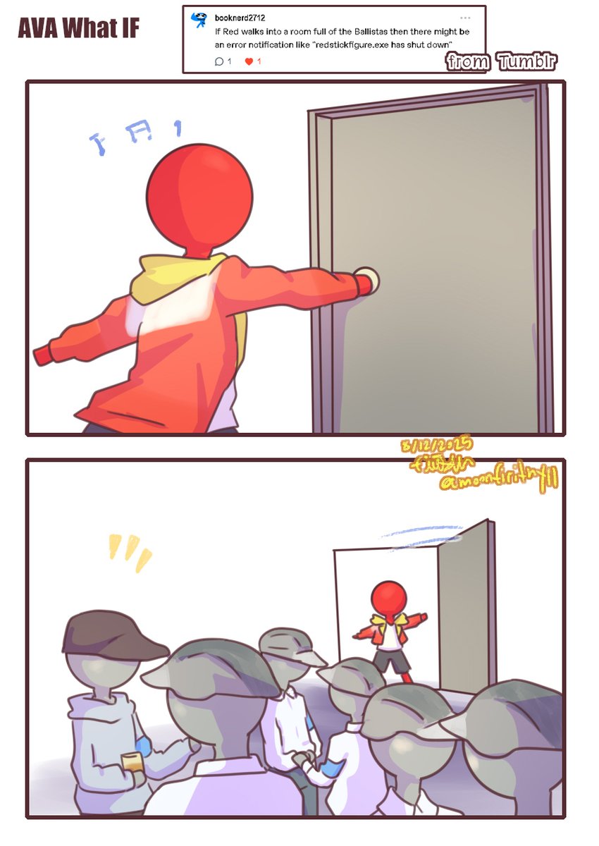 Hmm When will Red be able to tell the difference?#alanbecker