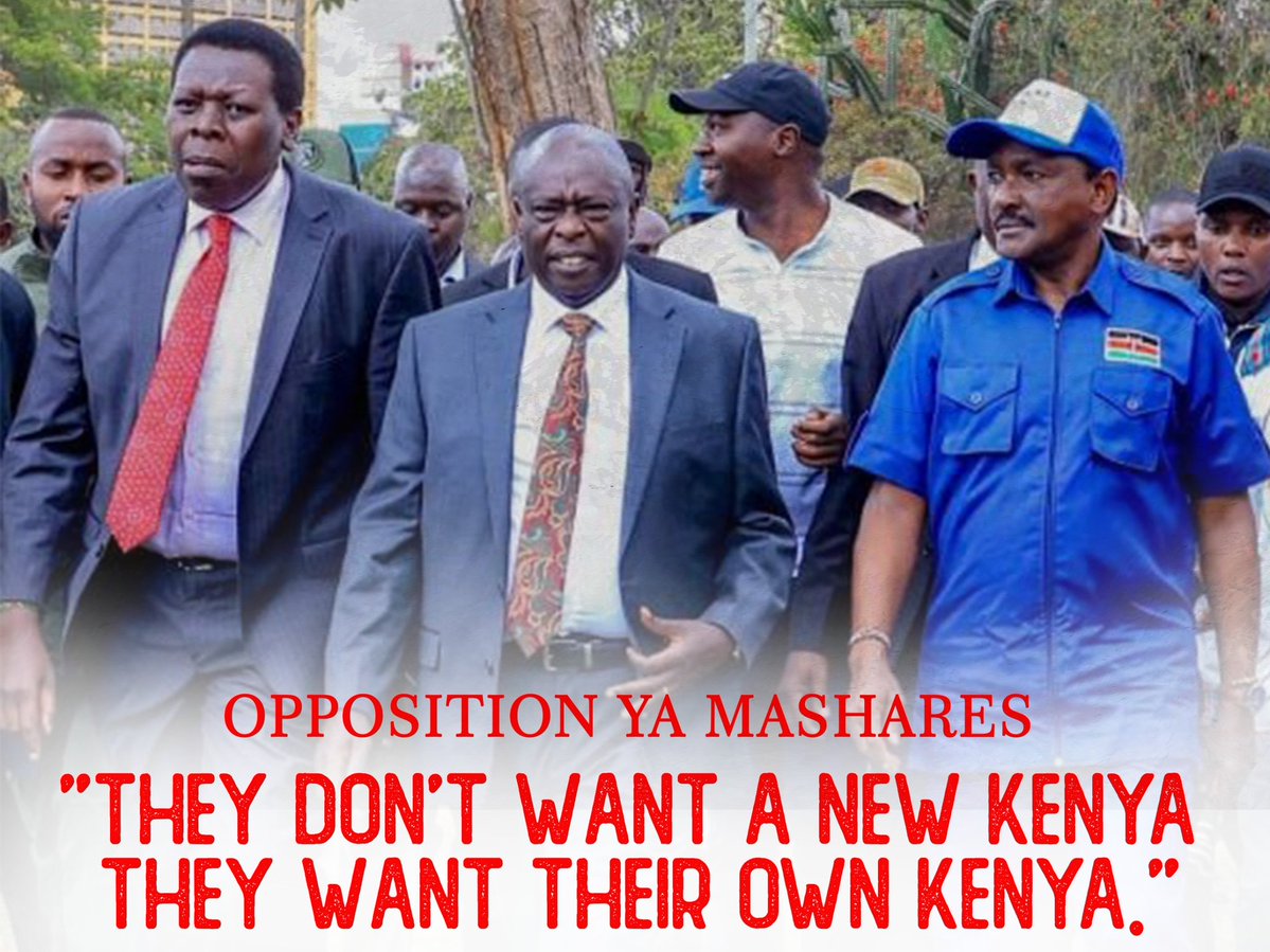 If a team can't  sit in one room and agree, how do they expect to run a whole country? #OppositionInCrisis

The President Kennedy Odede HakunaTanzaniaNyingine Tusijae Upepo Benin The Beacon Cindy Kirui Lando Mo Salah Wolves