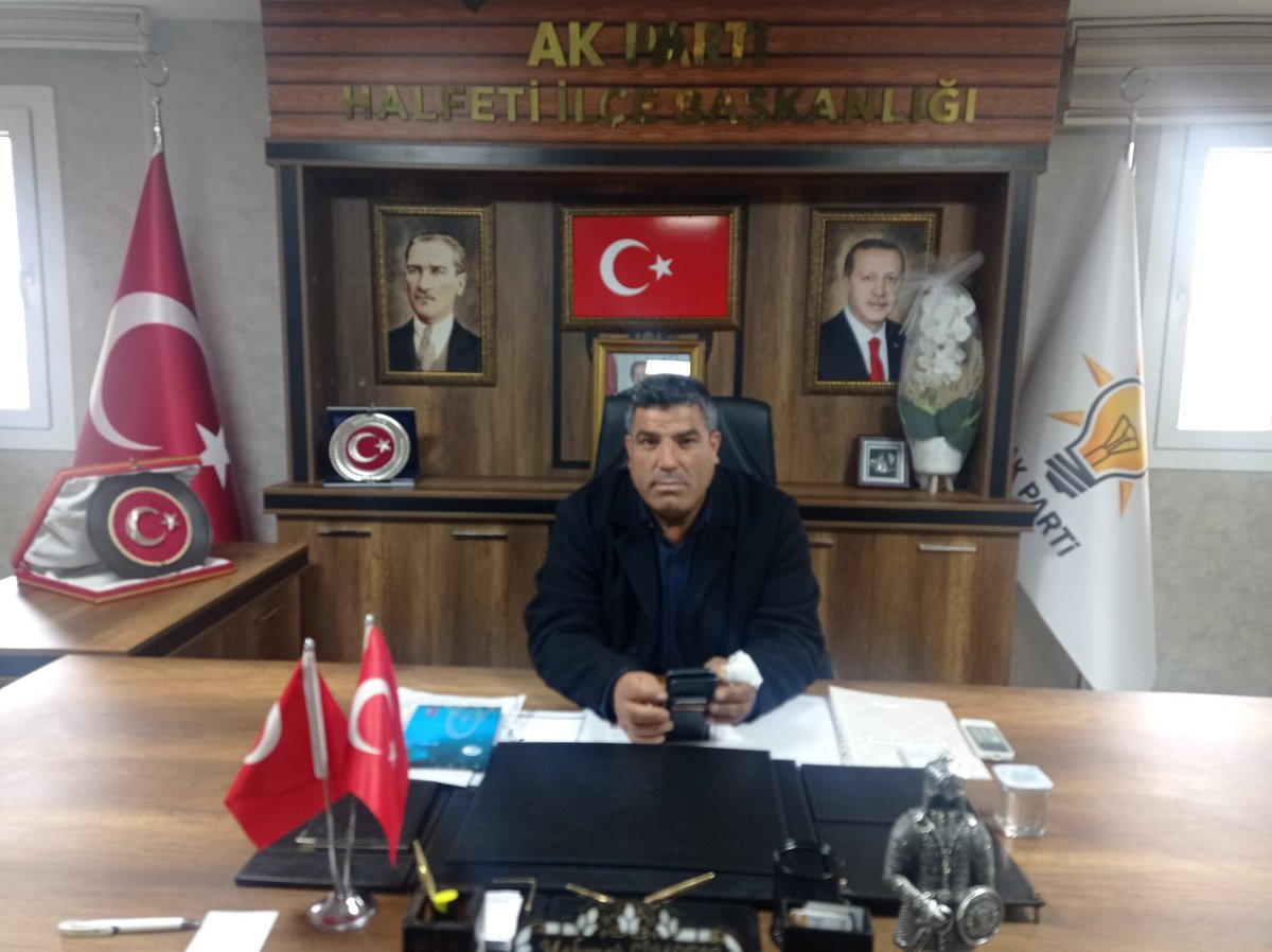 📍Halfeti İçin Her Daim Birlikte Özümüz'den Geleceğe Nöbetteyiz.

📌İlçe Başkanlığımız'da Bugün Nöbetçi İlçe Yöneticimiz Muzaffer Kurt

✏️Soru, görüş ve önerileriniz için İlçe Başkanlığımızı ziyaret edebilirsiniz.

Hayırlı nöbetler diliyoruz.

#AKPARTİHALFETİ
#halfeti

<a href="/RTErdogan/">Recep Tayyip Erdoğan</a>