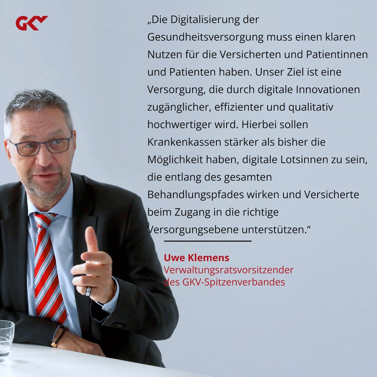 GKV_SV's tweet image. #Digitalisierung der Gesundheitsversorgung: Zukunft gestalten, Versorgung neu denken! Unser #Verwaltungsrat hat eine Digitalisierungsstrategie für die Gesundheitsversorgung verabschiedet. tinyurl.com/4ku3zbu4