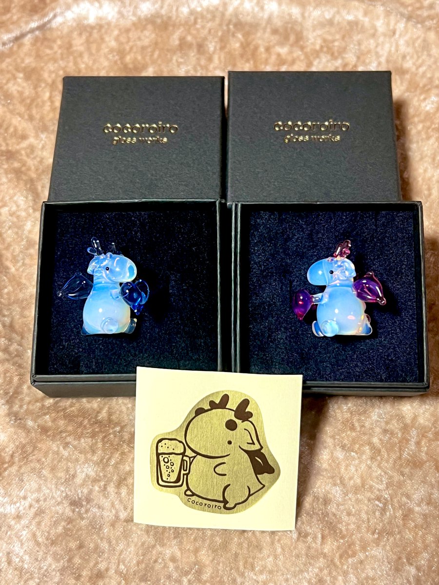 ココロイロさん（<a href="/Sakura23saku23/">glass工房ココロイロ</a>）
オーダーでお願いしたドラゴン✨
可愛過ぎる…🥰
また是非お願いしたいです！
ありがとうございました✨