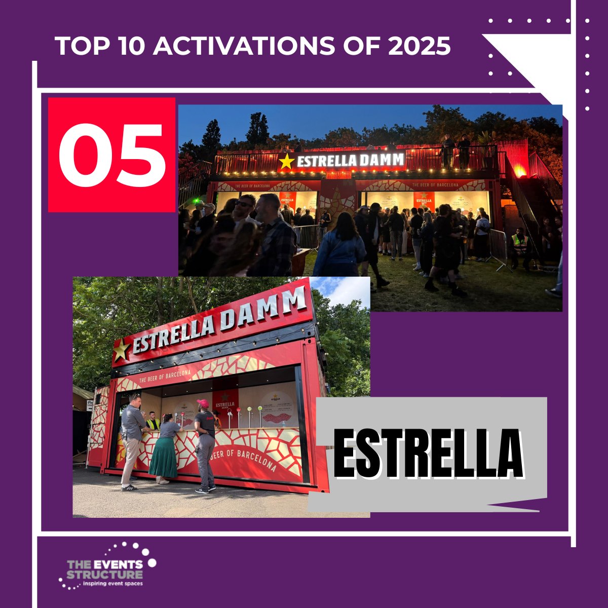 #5 🍺 Estrella wowed festival-goers with multi-site activations across the UK — adaptable, immersive &amp; Barcelona-inspired. Full blog → shr.pn/TESTop10Market… #FestivalMarketing
