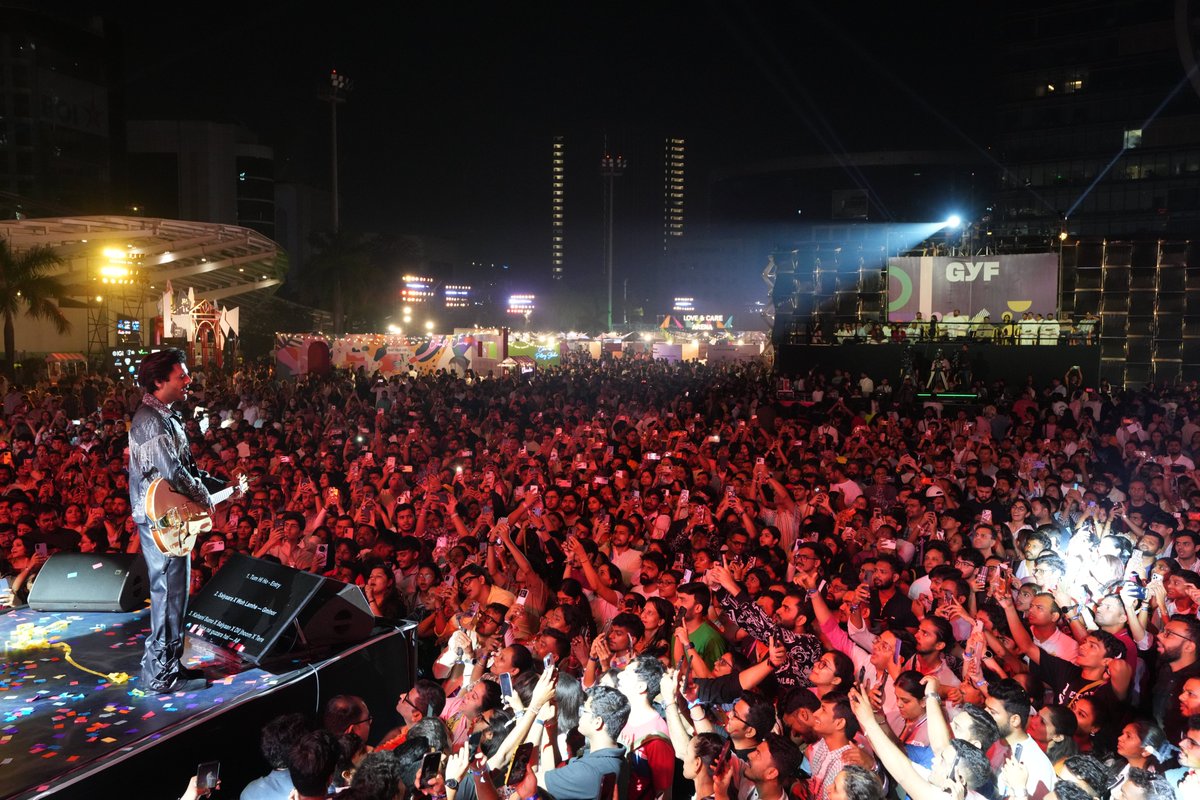 SRMDharampur's tweet image. The much-awaited GYF concert by #StebinBen ensured that the atmosphere lifted all at once. Cheers, movement and voices singing along filled the grounds with electrifying energy. From melody to momentum, every note he delivered stirred something deep within the audience. The final