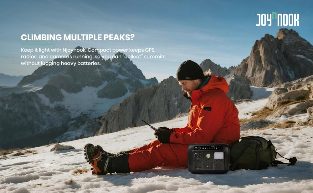 CaixiaNjoynook's tweet image. Climbing multiple peaks? Keep it light with Njoynook. Compact power keeps GPS, radios, and cameras running, so you can “collect” summits without lugging heavy batteries. #peakcollecting #lightgear #portablebattery #hikinggear #njoynook