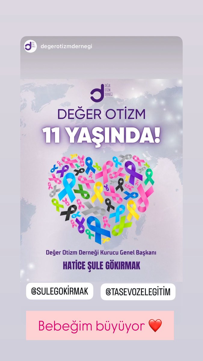 Bugün, Değer Otizm Derneği’nin tam 11 yıldır sevgiyle, sabırla ve inançla büyüttüğü büyük bir aile olduğumuzu bir kez daha hatırlıyoruz.💜
Her çocuğumuzun attığı her küçük adım, her gönüllümüzün yüreği ve her ailemizin umudu; derneğimizi 11 yıldır ayakta tutan en değerli güç.
Bu