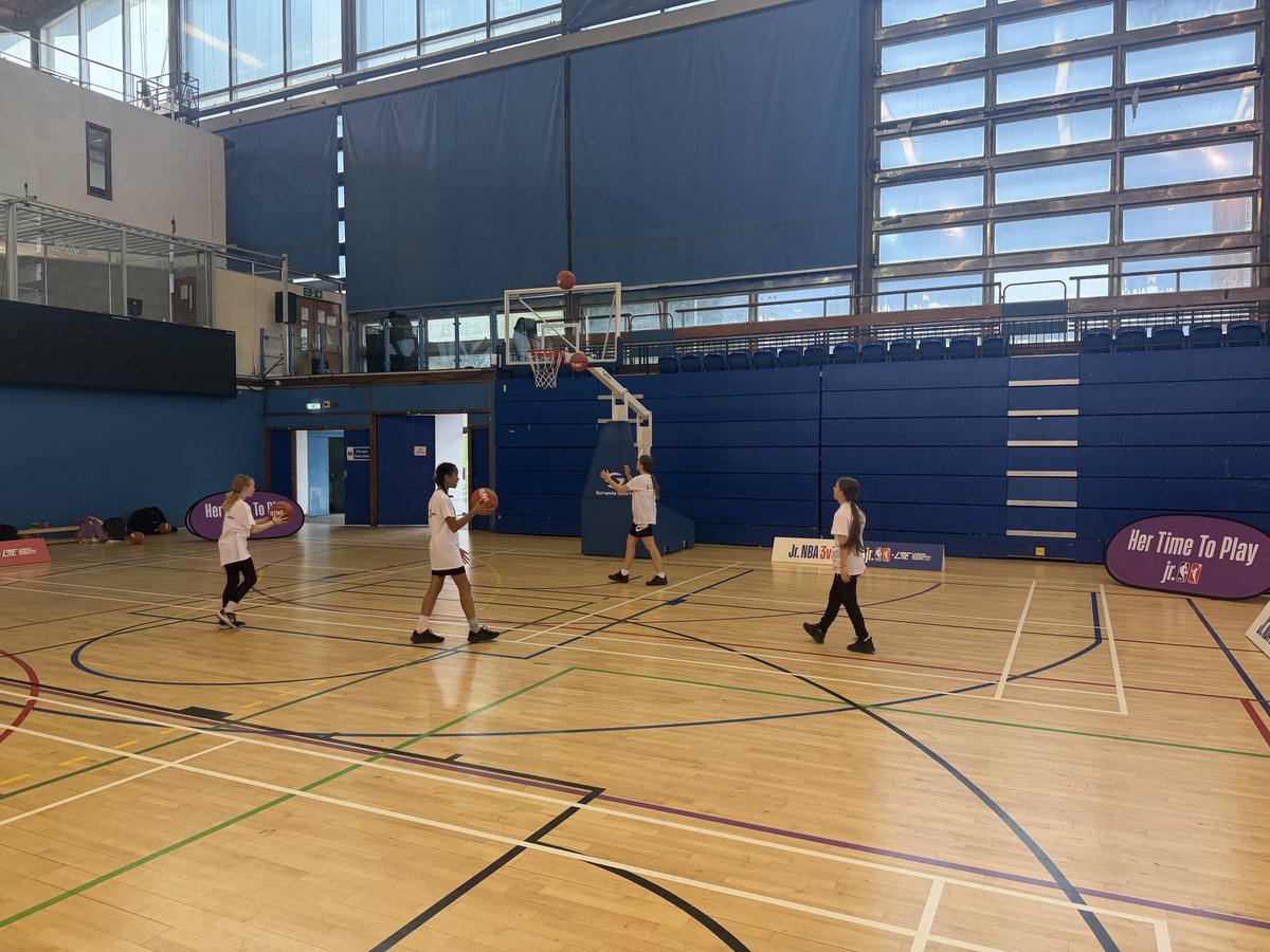 We are here for the Jr. NBA girls 3 v 3!