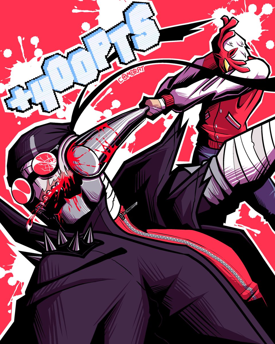 I think they could have fun together if they just teamed up💔
#madnesscombat 
#hotlinemiami