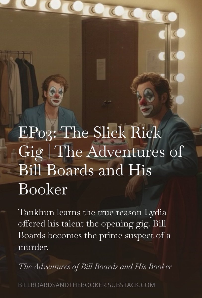 sammyletswrite's tweet image. So here is the end of Act One. If you read it and don’t think what kind of f*ckery is this, then I didn’t do it right 🫣
• Read on Substack 👉🏻 billboardsandthebooker.substack.com/p/ep03-the-sli…