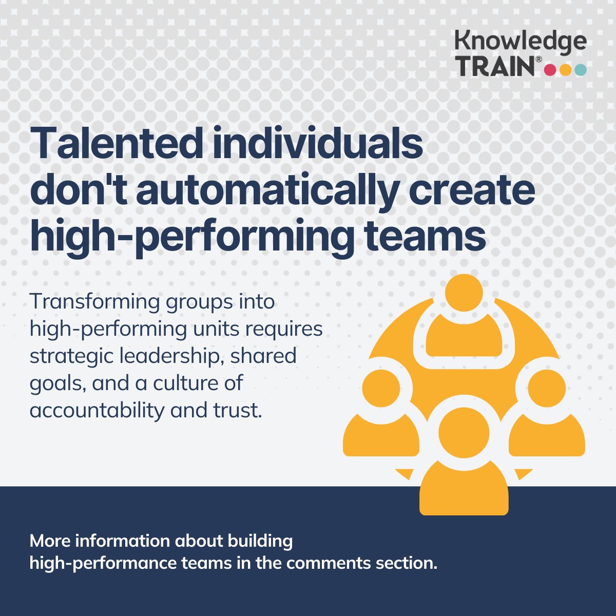 KnowledgeTrain's tweet image. Master the strategies that build high-performance teams with #KnowledgeTrain. 

Nick Fewings shares practical insights on leadership and #TeamPerformance. Read the full article in the comments.