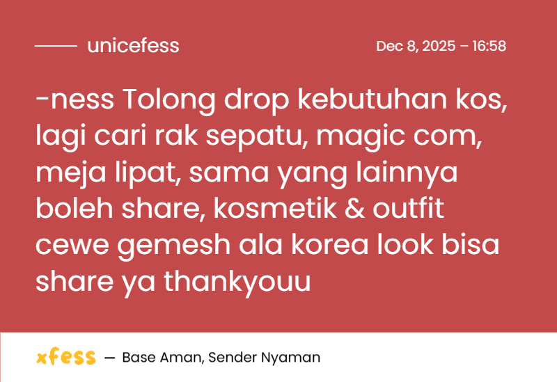 UNNES MENFESS🍌 tweet media