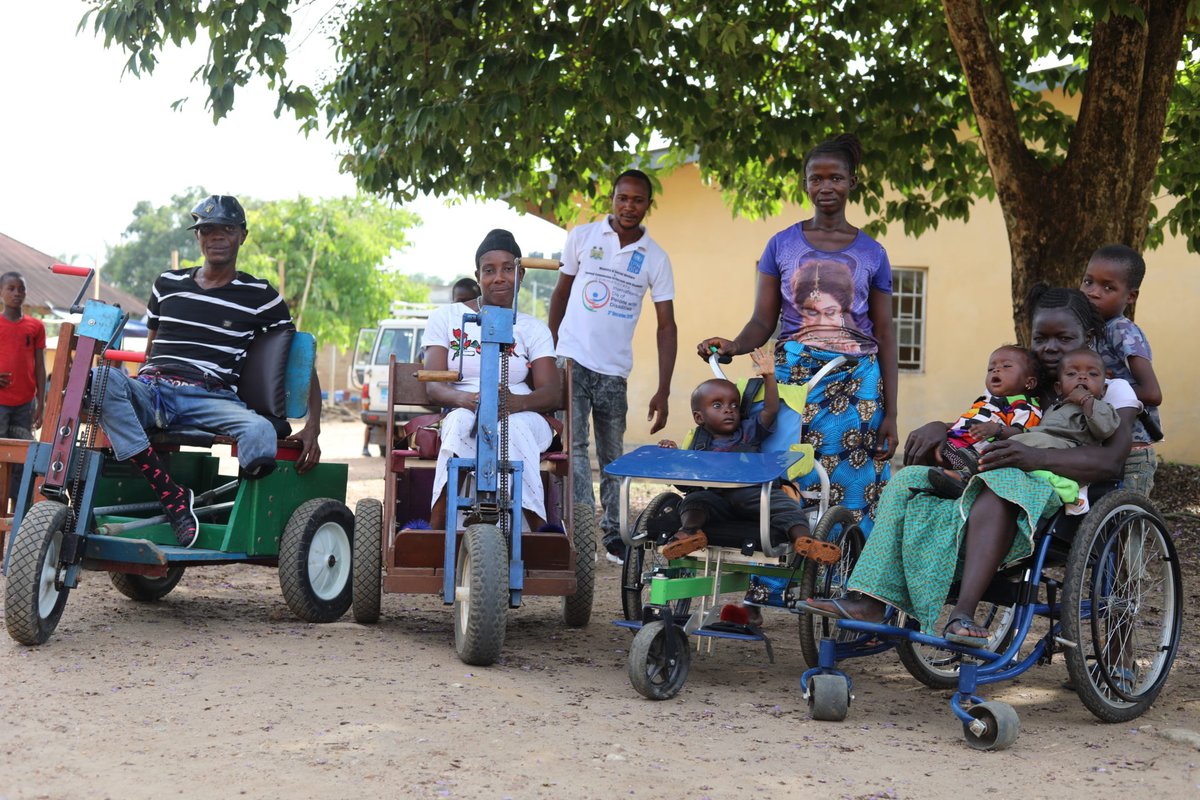 GEF_SGP's tweet photo. On #DisabilityDay, our partner Mobility Sierra Leone, was honored with a well-deserved award.
We know the life-changing value in providing mobility & economic resilience for persons with disabilities. With @UNDPSierraLeone @theGEF, we are committed to continuing this support. https://t.co/Wll8fxQw0Y