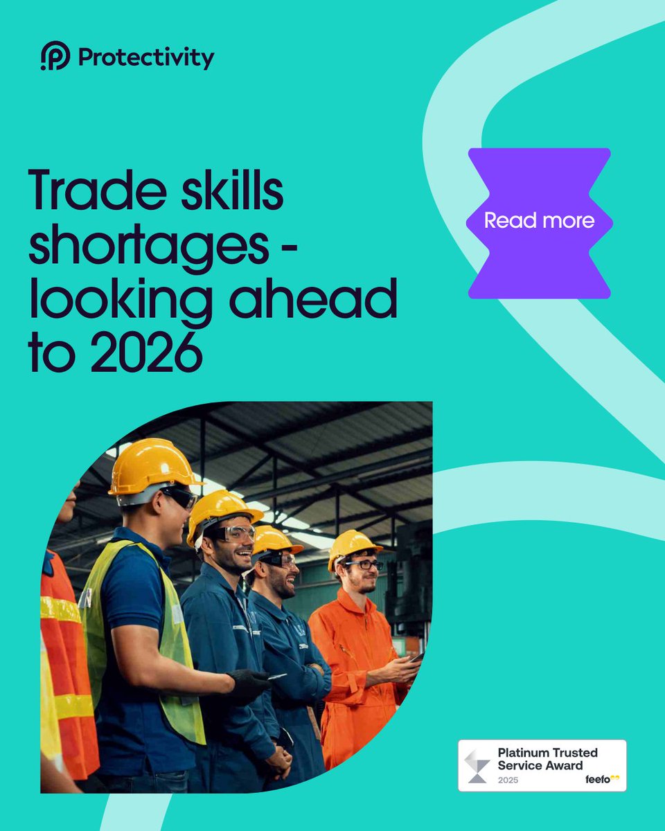 Protectivity's tweet image. Thinking about joining the trades sector? Now may be the time. With UK trade-skills shortages rising, employers need apprentices, trainees and anyone ready to learn. From electricians to carpenters - demand is high and opportunities are open

protectivity.com/knowledge-cent…