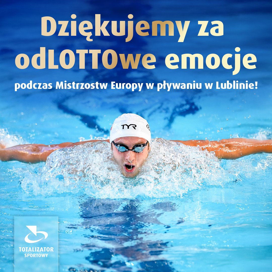 🏊‍♂️ Mistrzostwa Europy na krótkim basenie w Lublinie dobiegły końca!

Reprezentacja Polski pokazała świetną formę i wysoką gotowość startową przez cały tydzień. 
 
Starty sztafetowe potwierdziły świetną dyspozycję biało czerwonych, którzy wspólnie wywalczyli:
 🥉 brąz za sztafety