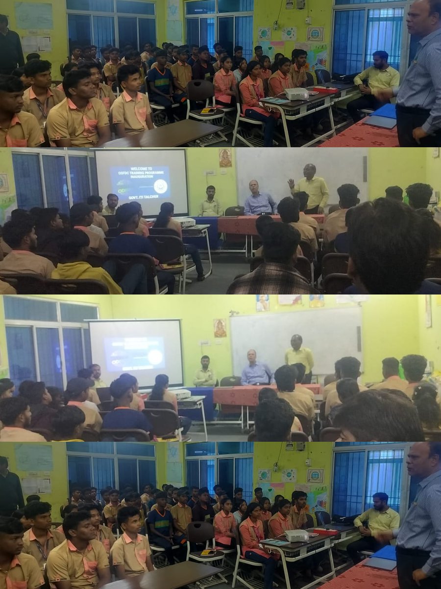 ItiTalcher's tweet photo. The OSFDC Programme was formally inaugurated on 06 December 2025 at Govt. ITI, Talcher. The event was graced by the esteemed Principal, Mr. Jagat Jiban Maharana, who officially inaugurated the programme and addressed the participants with his inspiring words. https://t.co/Y1CjGOAhv6