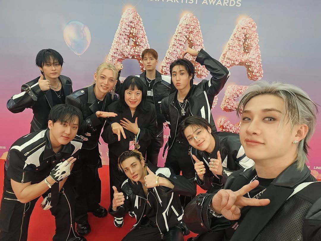 AAA 총괄 프로듀서님 인스타에 스키즈!