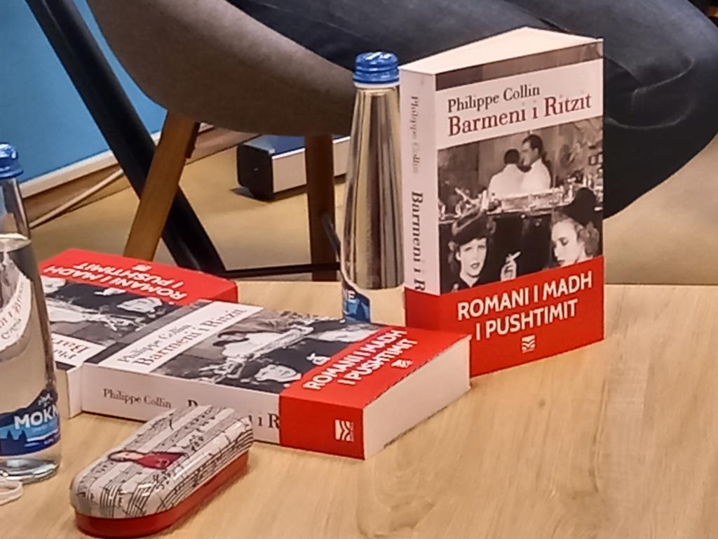 Fascinating conference with  Philippe Collin 🇫🇷 #journalist #historian, writer &amp; #podcast author on 🇨🇵 public radio  <a href="/radiofrance/">Radio France</a> 
Lively exchange on his newest book (available in #Albanian) &amp; on how to bring history to a broad public while keeping it a science. 
#FaceAlHistoire