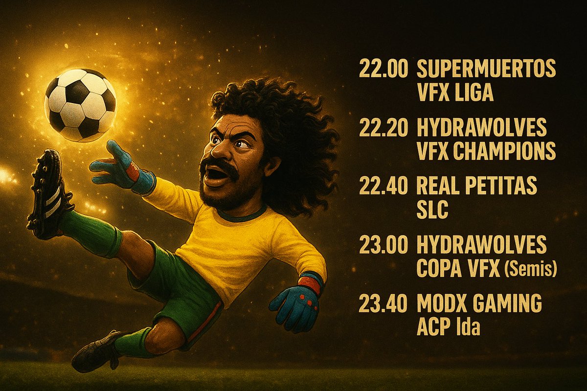 Así empezamos esta semana 
@LigaACP 
<a href="/SLC_Spain/">Super League Clubs</a> 
#VFX 
#ModxGaming
#RealPetitas
#HydraWolves
#SuperMuertos