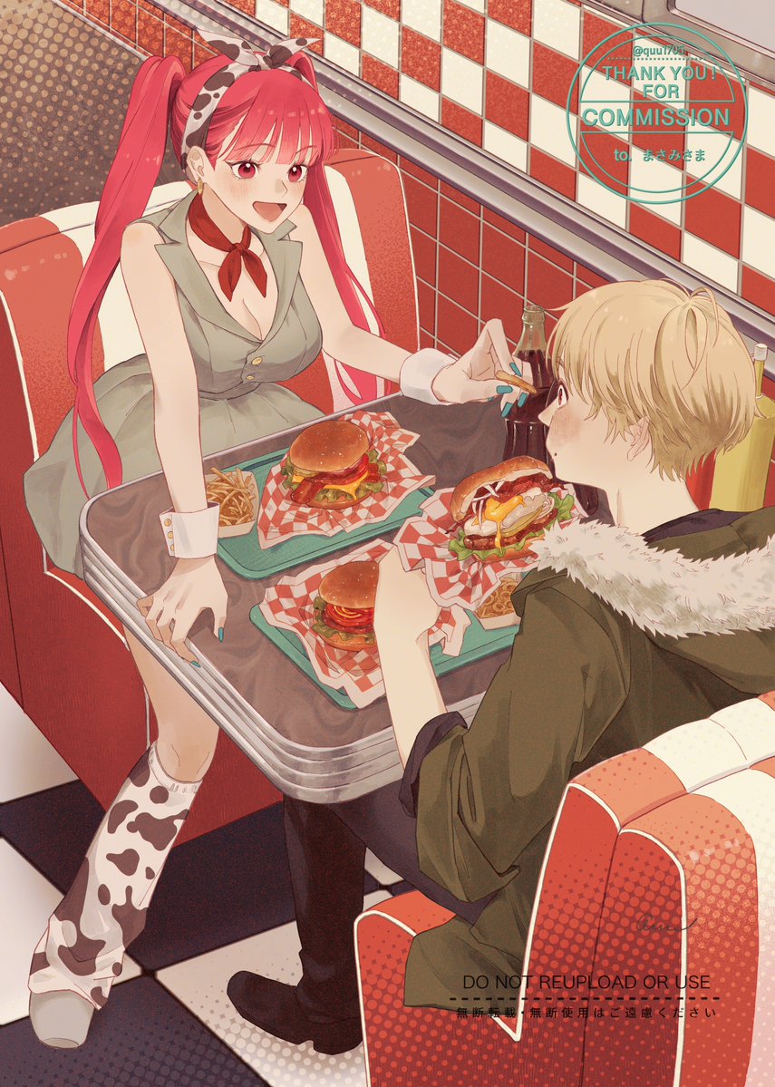 リクエストありがとうございました！🍔
 #skeb #commission