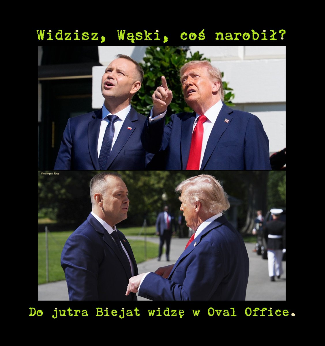 KolinskiRobert's tweet photo. #international #AtoPolskaWłaśnie... #jelity #libki #POPiS #jurgielt #kundle #NATO #klęska #tusk; #33lataStyropianizmu; 🤡🤠🥳

- Czy tobie czasem Michta sufit na łeb się nie spadł? ;] #tePytania; #SłynneCytaty, #SłynneProroctwa; #PrawdaWasWyzwoli; 👽😈👻⚡️

#MakeArtNotWar; 🖤🚩 https://t.co/SaX5RFrt8W