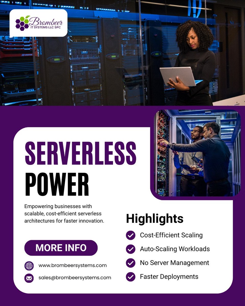 brombeersystems's tweet image. Unlock the true potential of modern cloud computing with Serverless Power.
Brombeer IT Systems helps businesses scale effortlessly, cut infrastructure costs, and accelerate innovation with fully managed serverless architectures.
#ServerlessComputing #CloudNative