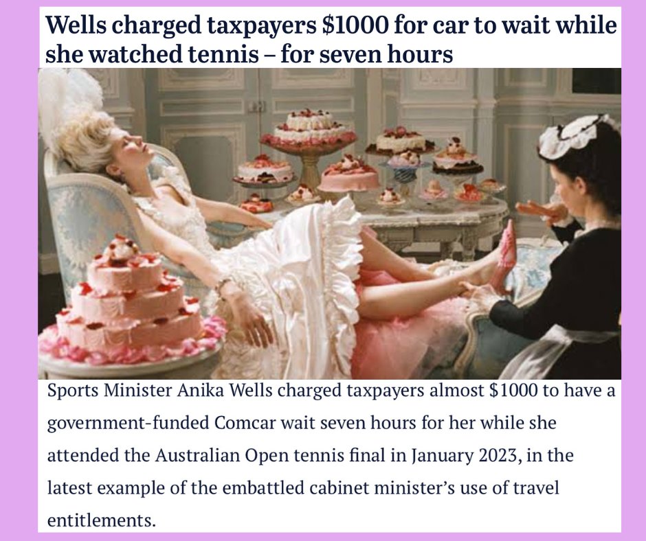 craigkellyAFEE's tweet image. Can you imagine the level of self-importance and pomposity to leave a driver waiting for seven hours, while you watched the tennis and then billed it all to taxpayer.

Its not just that she’s a rorter.

Anyone with such poor judgement that thinks this is OK, is unfit to hold any…