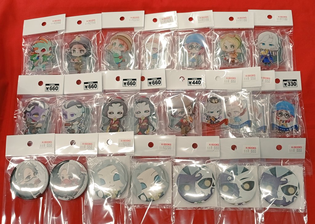 も*K様 第五人格 缶バッジ セット Identity V CHARACTER DAY 2024Ver