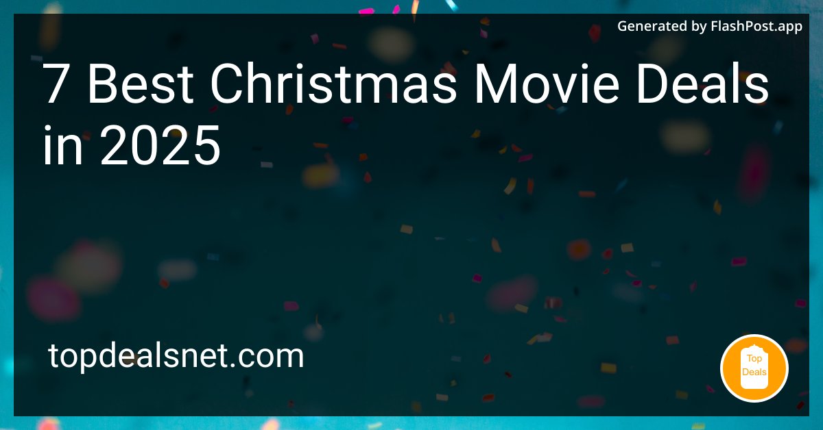 devhubbycom's tweet image. Are these Christmas movie deals so good even Grinch would ditch his savings?

Source: topdealsnet.com/blog/best-chri…

#DealsOfChristmas #FamilyHolidayFilms #MovieDeals #HolidayFilmFest #christmasmovie #bestchristmasmovie