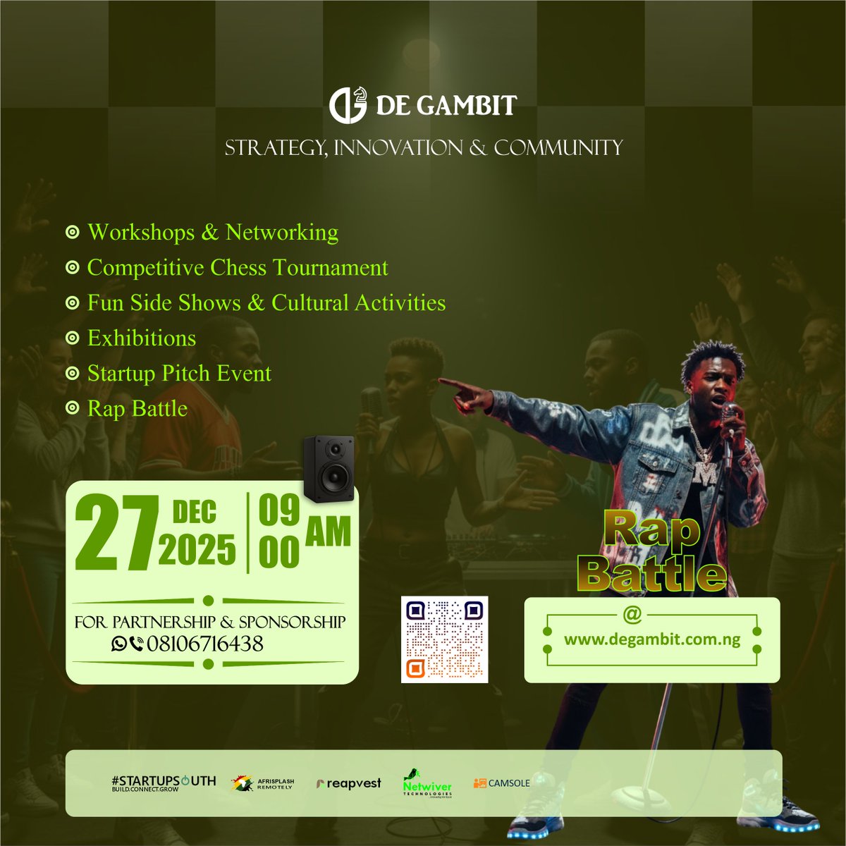 reapvest's tweet photo. 🎤 The Rap Battle is your moment.
Your story, your talent, your fire — Feel it!!! 
Express yourself, and be part of something unforgettable,
please fill the participation form using the link

https://t.co/A07m6u57Jq

#PortHarcourtEvents
 #FunAndStrategy
#PHEvents #GetReadyPH https://t.co/Mqfc0JkpJC