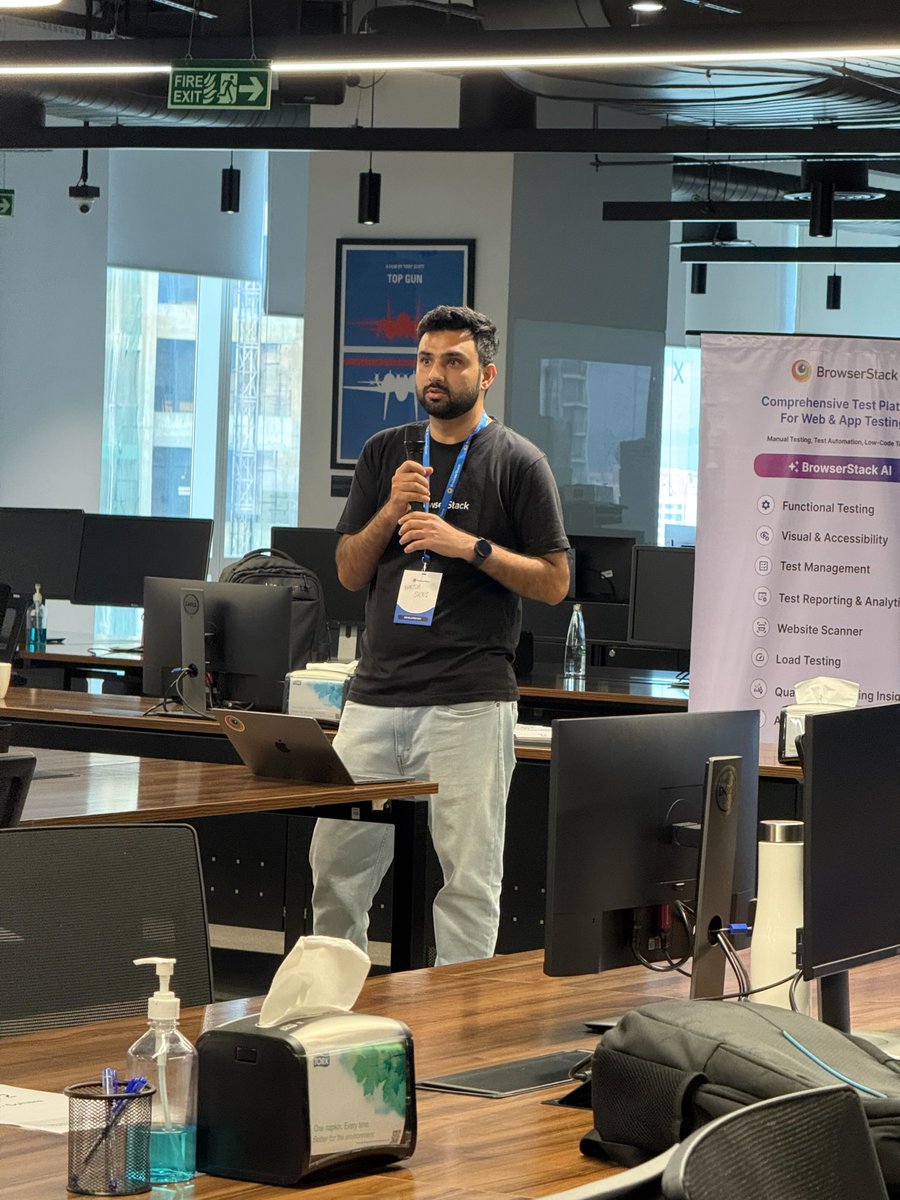 browserstack's tweet image. 🎉 What an incredible BrowserStack #DeveloperDay in Mumbai!

A room full of sharp minds, real conversations, and high-voltage curiosity. From hands-on Testathon battles to deep dives with testers and developers, the energy never dipped for a second.

We watched ideas take shape,…