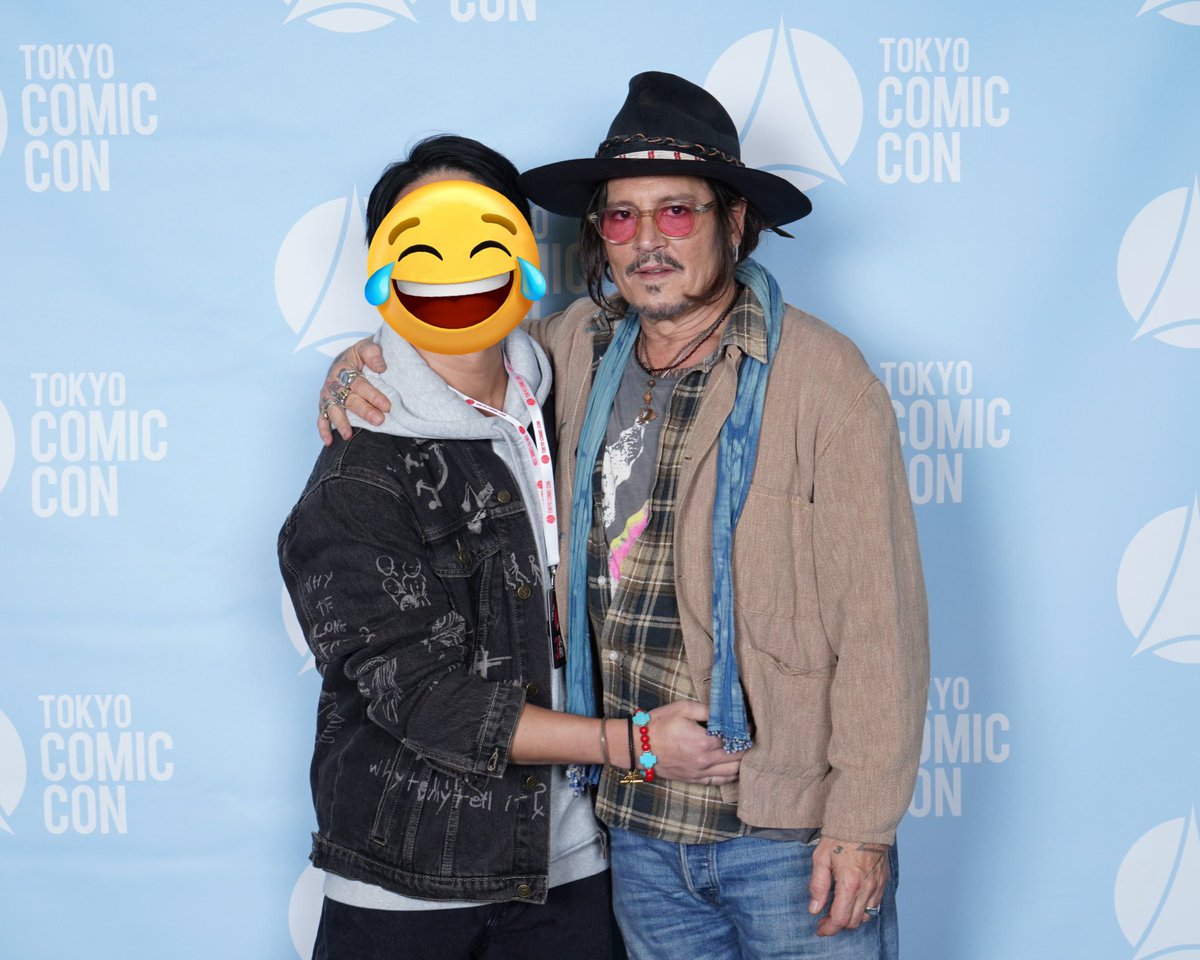 So0731's tweet photo. I LOVE YOU JOHNNY DEPP💕
#TokyoComicCon2025 https://t.co/uK9DanrHqs