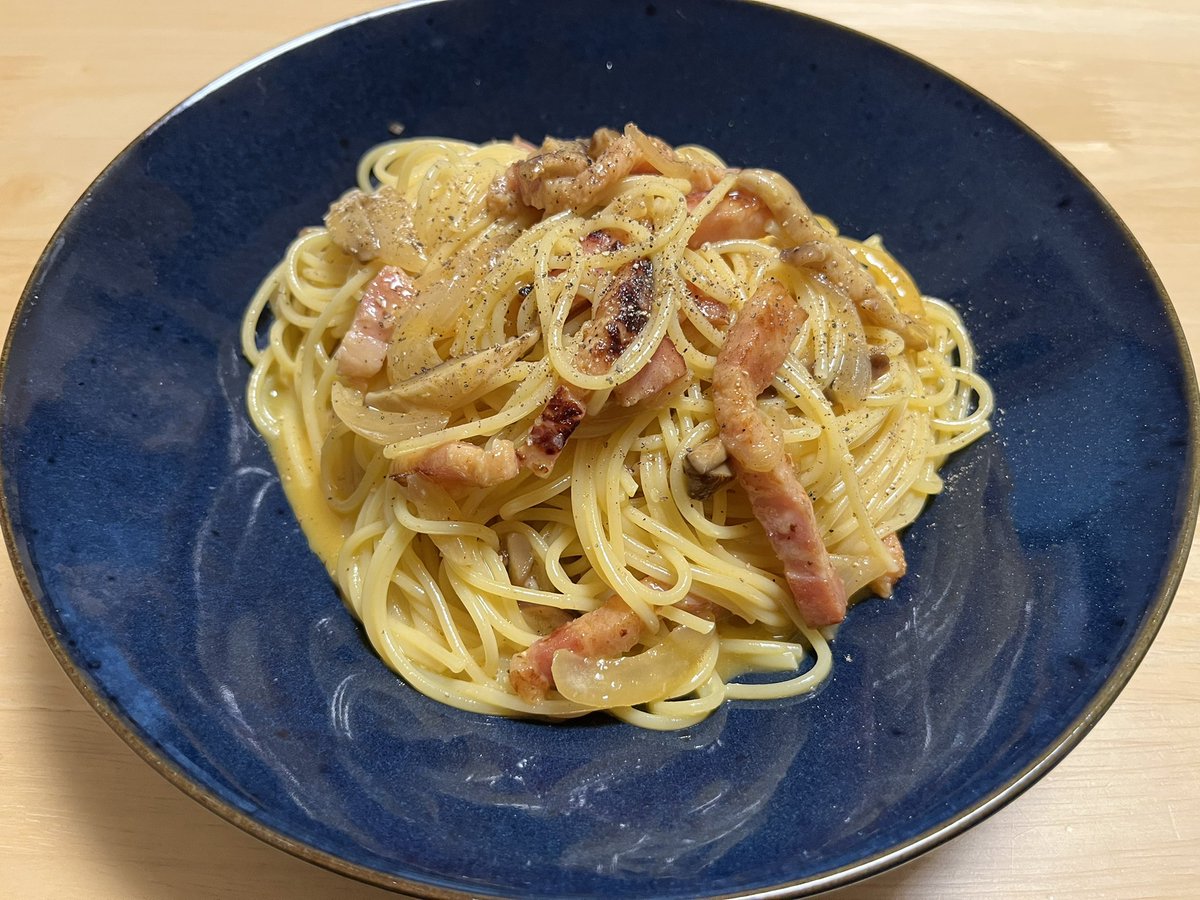 カルボナーラ😋 #スクストパスタ部