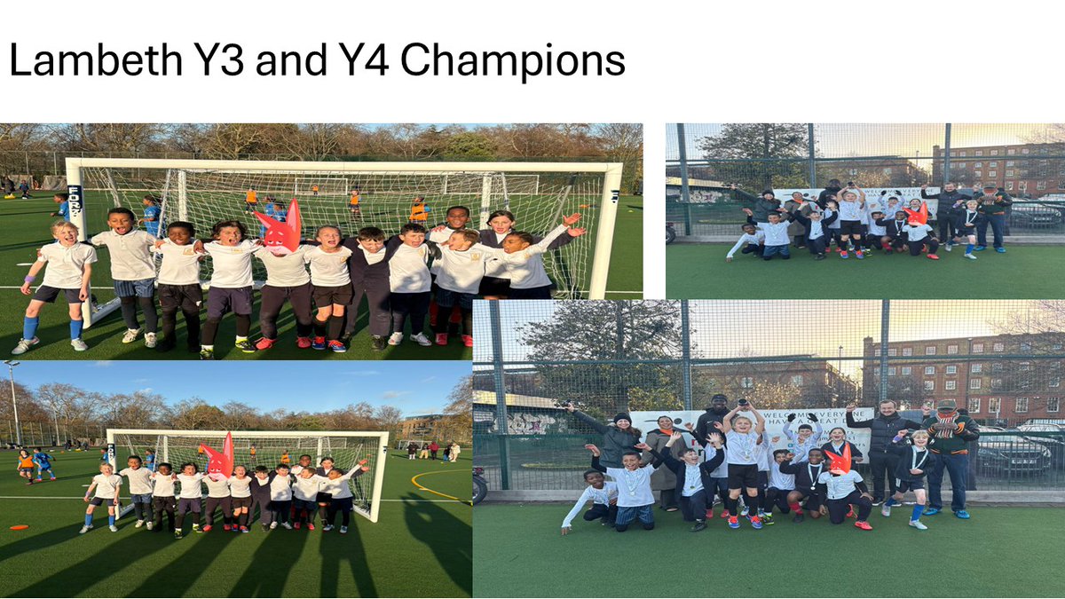 GrantonPrimary's tweet photo. Massive congratulations to our Y3 and Y4 football team for winning the @Moving_Matters  Lambeth Tournament 🎉⚽️Amazing teamwork and effort from everyone
#GrantonFamily #LeadingTheWay #ExcellenceForAll #GrantonSport #ProudSchool #LambethSchools #FootballFun https://t.co/Ks5y3j1CFE