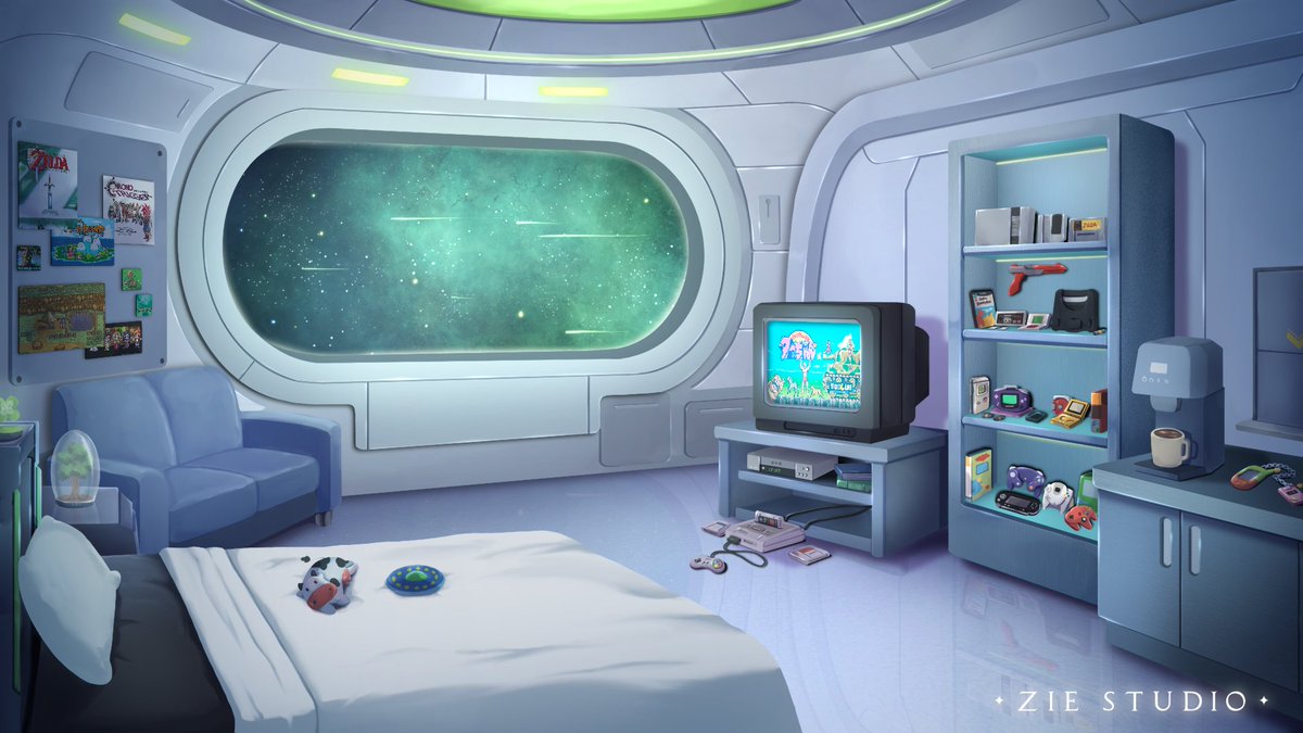 ZieStudio's tweet photo. โ๏ธSpace Ship Stream Background ๐ธ
Retro era but in outer space? how is that possible? ๐คฉ
#VGenComm #VGen #artmoots #VTuber #Streamoverlay https://t.co/CP5nNo6UiX